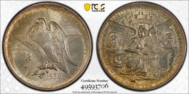 1936 50C Texas MS66