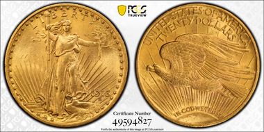 1913 $20 MS64