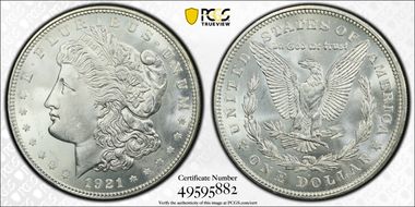 1921-D $1 MS64