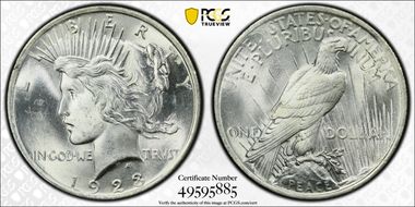 1923 $1 MS65