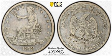 1878-S T$1 Trade VF20