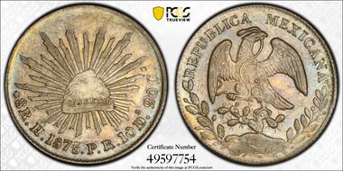 1875-Ho PR 8 R Ho17 AU58