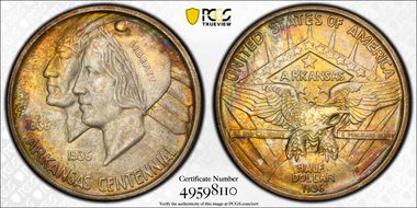 1936-D 50C Arkansas MS67+
