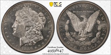 1886-O $1 MS62DMPL