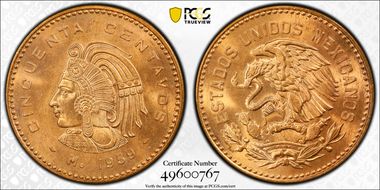 1959-Mo 50C KM-450 MS65RD