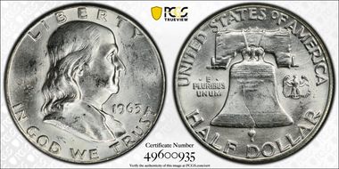 1963 50C MS64FBL