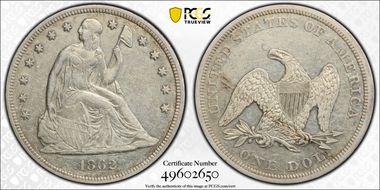 1862 $1 XF45