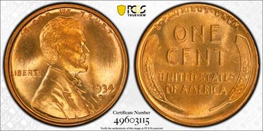 1934-D 1C MS67+ RD