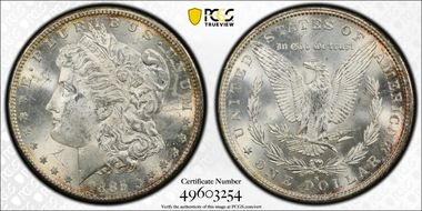 1885-S $1 MS62