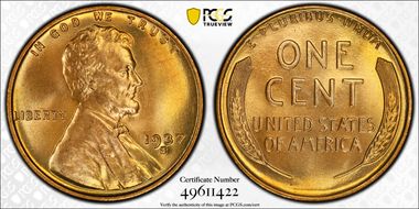 1937-S 1C MS68RD