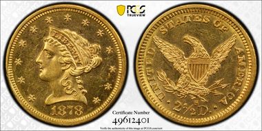 1878-S $2.50 MS64