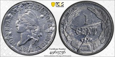 (1961) CSA 1C Bashlow Restrike, Pb MS64