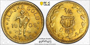 1909 1/4 DWT Yukon-Pacific Expo MS62