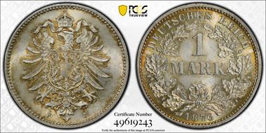 1876-F Mark J-9 MS65