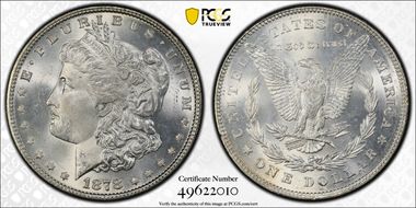 1878 7/8TF $1 Weak MS65