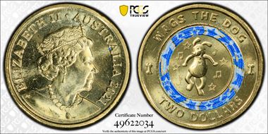 2021 $2 Wiggles - Wags the Dog 30th Ann. Colorized MS66