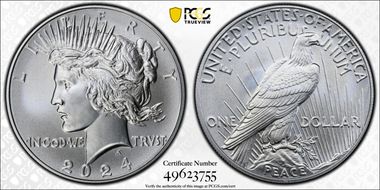 2024 $1 Peace Dollar First Strike MS69