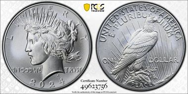 2024 $1 Peace Dollar First Strike MS69