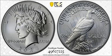 2024 $1 Peace Dollar First Strike MS69