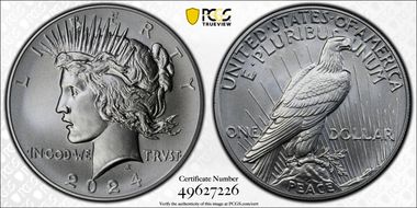 2024 $1 Peace Dollar First Strike MS69