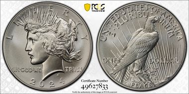 2024 $1 Peace Dollar First Strike MS69