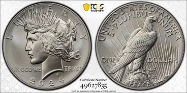 2024 $1 Peace Dollar First Strike MS69