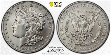 2024 $1 Morgan Dollar First Strike MS70