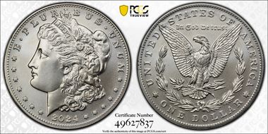 2024 $1 Morgan Dollar First Strike MS70