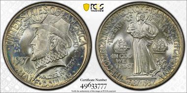 1937 50C Roanoke MS67