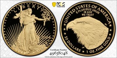 2024-W $50 Gold Eagle PR70DCAM