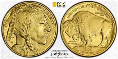 2024-W $50 American Buffalo  .9999 Fine Gold PR70DCAM