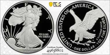 2024-W  $1 Silver Eagle PR70DCAM