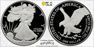 2024-W  $1 Silver Eagle PR70DCAM