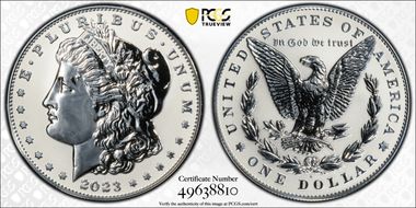 2023-S $1 Peace Dollar Rev PR Two-Coin Reverse Proof Set PR69