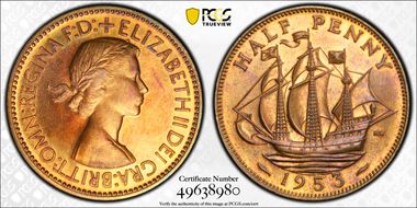 1953 1/2D S-4155 PR63BN