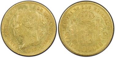 1861 2 Peso AU53