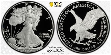 2024-W  $1 Silver Eagle PR70DCAM