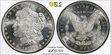 1878-S $1 MS63