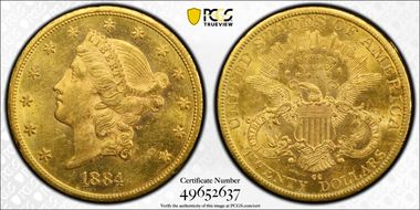 1884-CC $20 MS61