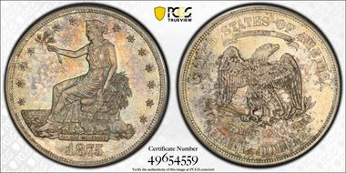 1875-S T$1 MS65