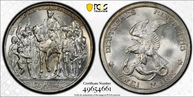 1913 2 Mk 100 Years J-109 MS65