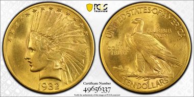 1932 $10 MS62