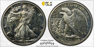 1936 50C PR65
