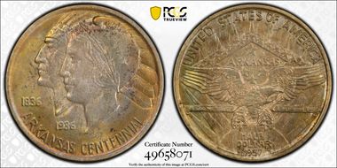 1937 50C Arkansas MS66