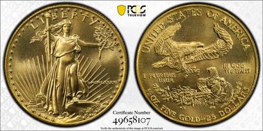 1986 $25 Gold Eagle MS69