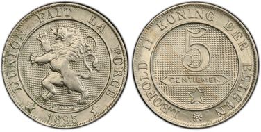 1895 5C NBFB-16/17 French / Dutch Legends MS64