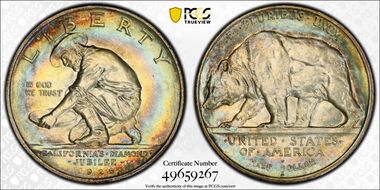 1925-S 50C California MS67
