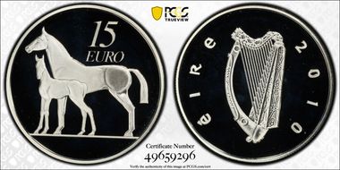 2010 € 15 Horses PR69DCAM