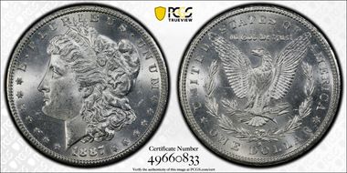 1887-S $1 MS64