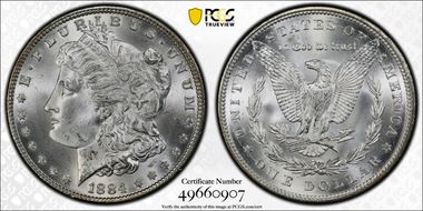 1884 $1 MS65